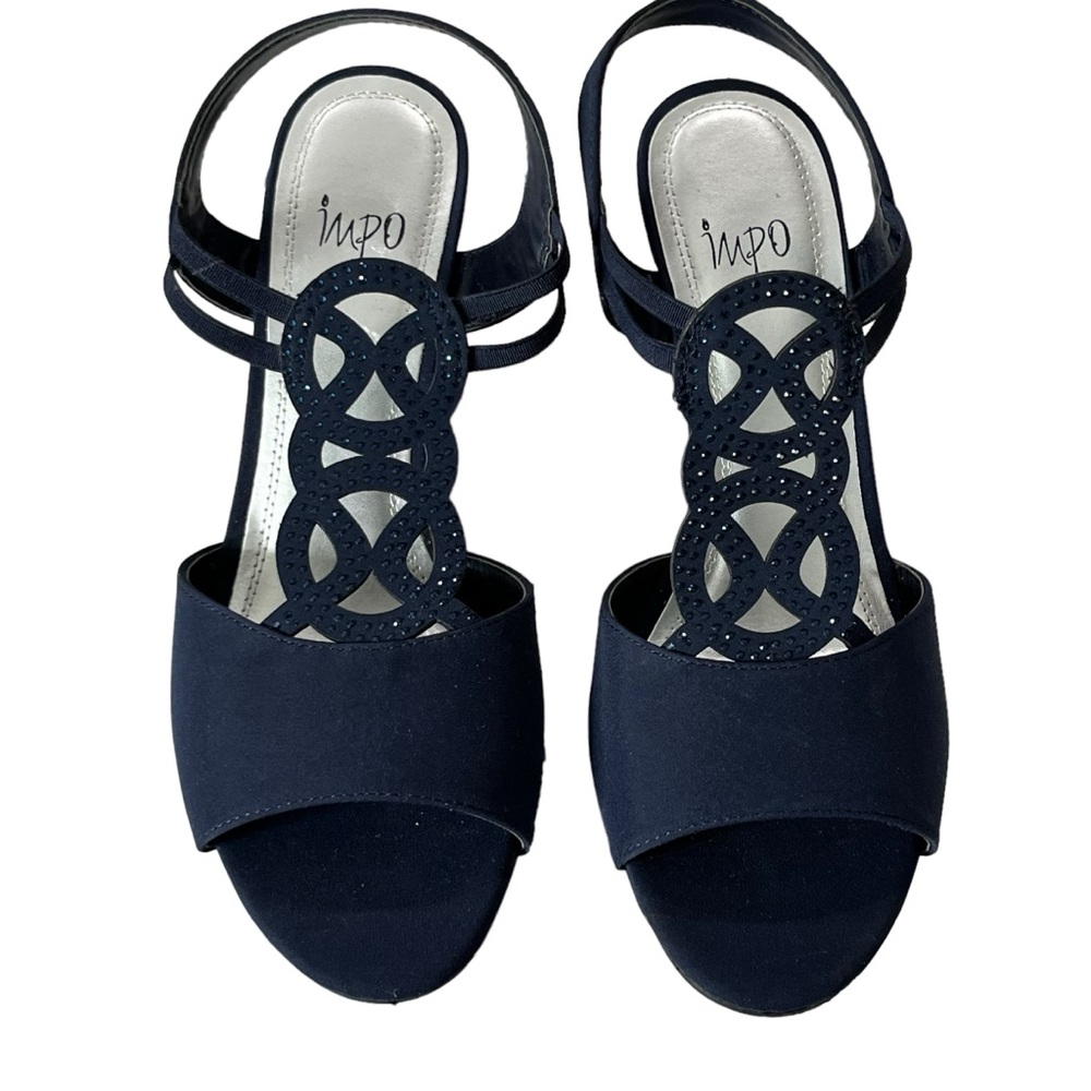 Impo Rhinestone Wedge Sandals - Picture 3 of 9